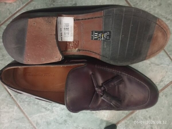 Mocassins en cuir marron