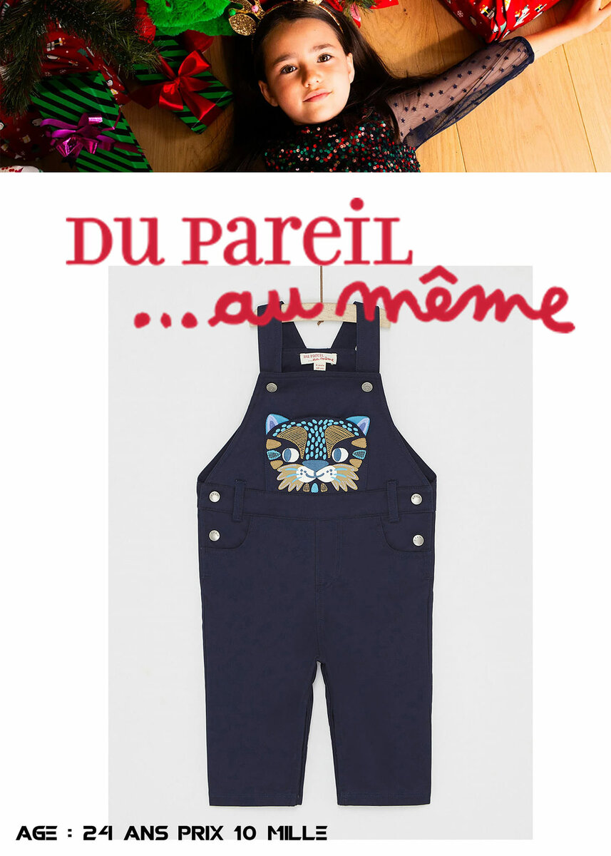 combinaison en denim pour enfants