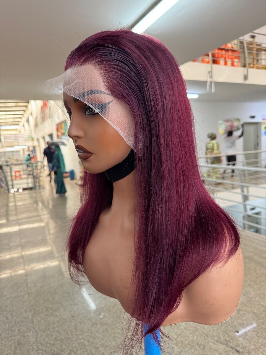 Perruque lace front colorée