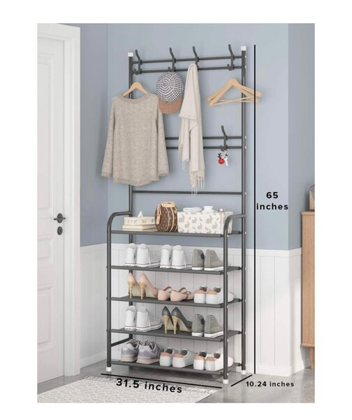 Multifunctional shoe rack