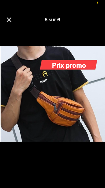 Sac Banane Homme Cuir