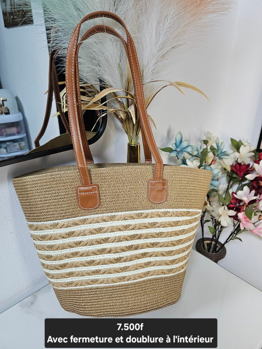 Sac cabba en paille