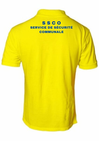 Polo de sécurité jaune vif