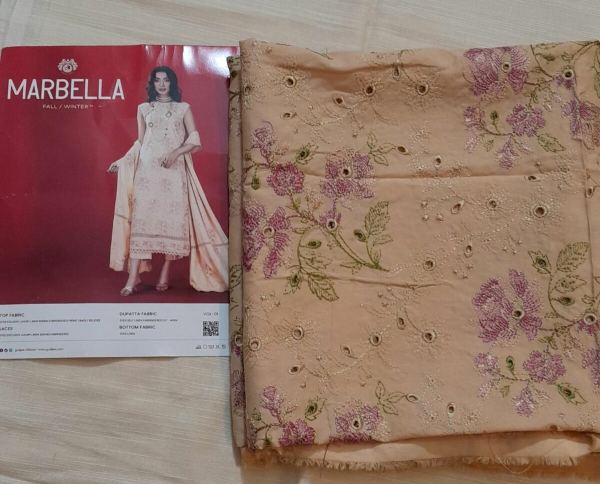 Guljee fully embroidered dress