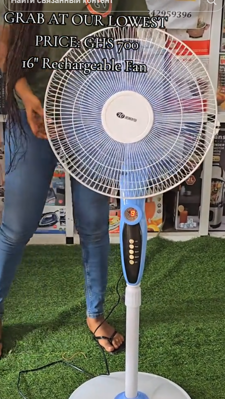 Horonya 16" Rechargeable Fan