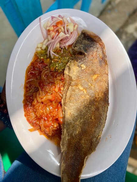 Plat de poisson épicé