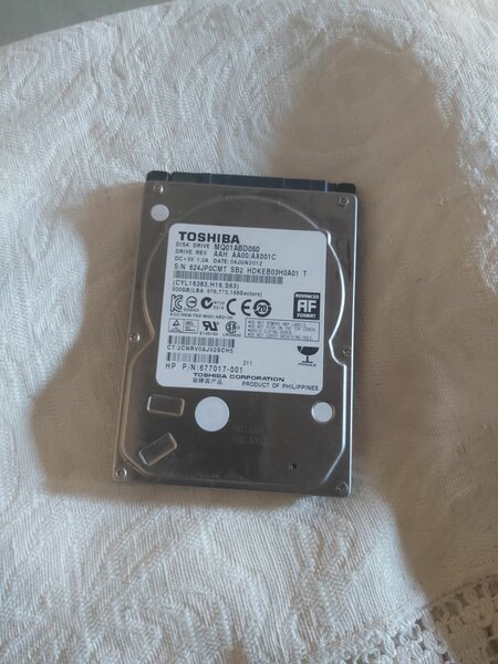 Toshiba Hard Drive 500gb