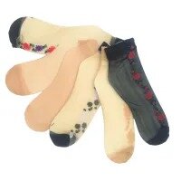 5 Pair High Quality Mix Design Skin Thin Transparent Ladies Socks / Summer Girls Socks / Ankle Pattern Socks