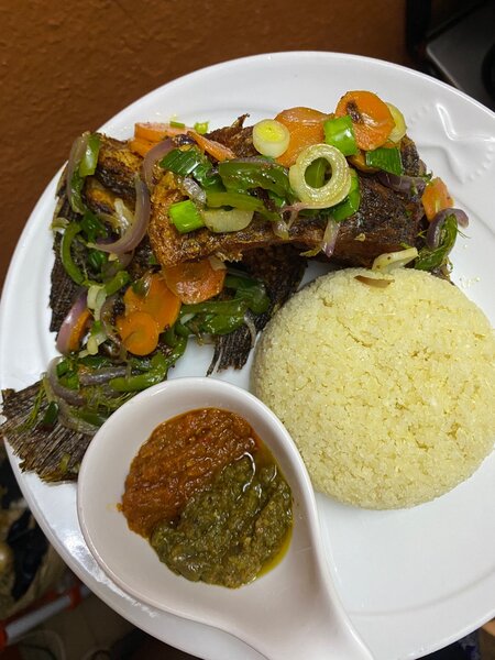 Poisson Grillé et Semoule