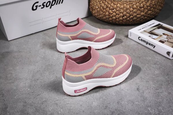 Baskets Femme Confort Roses