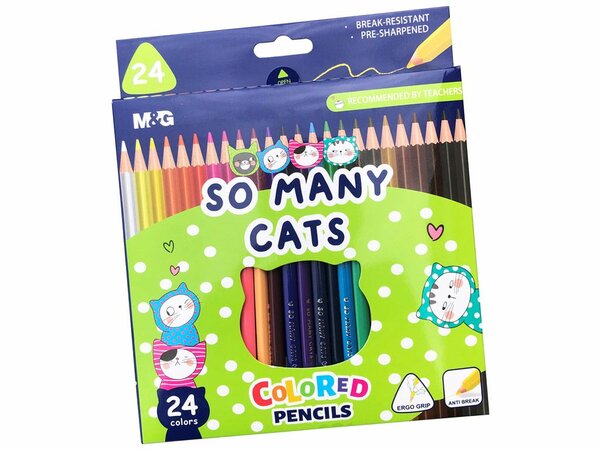 Crayons 24 couleurs