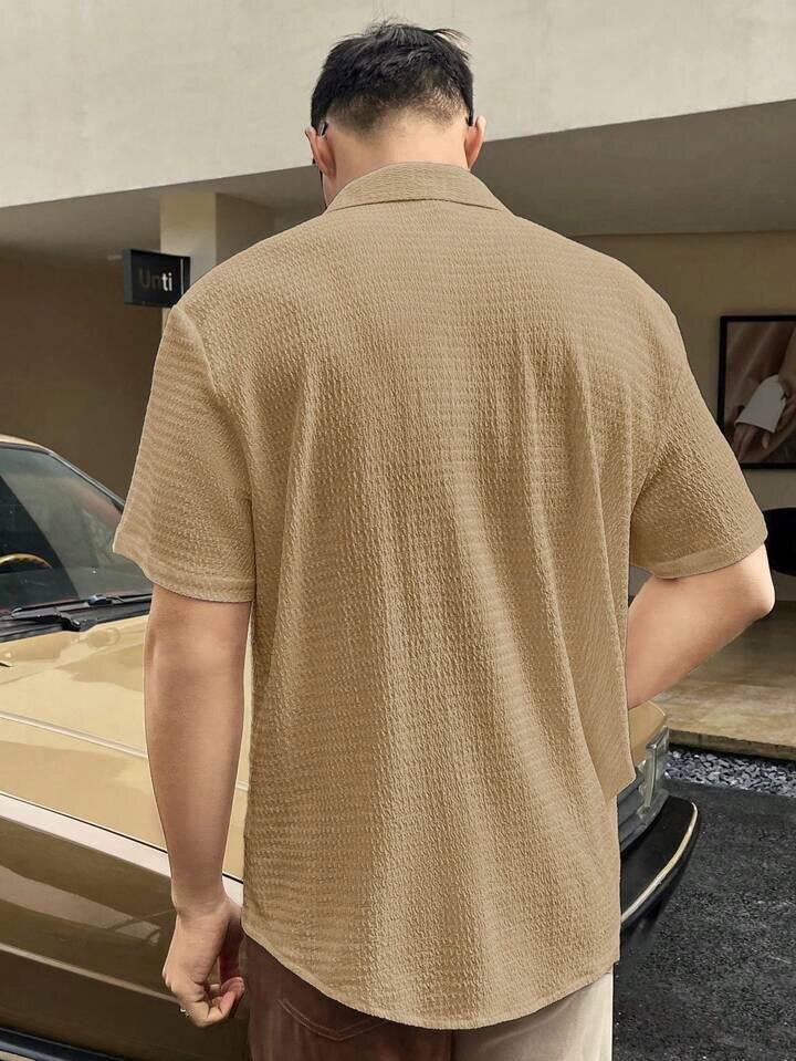 Chemise Texturée Homme Décontractée