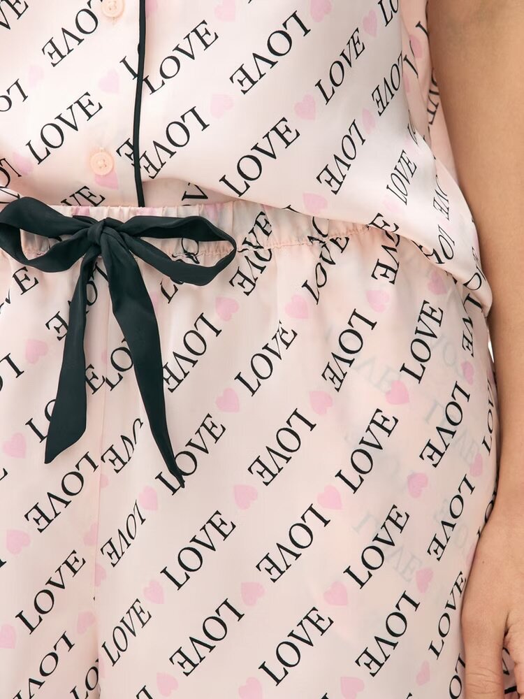 Satin love short PJ set