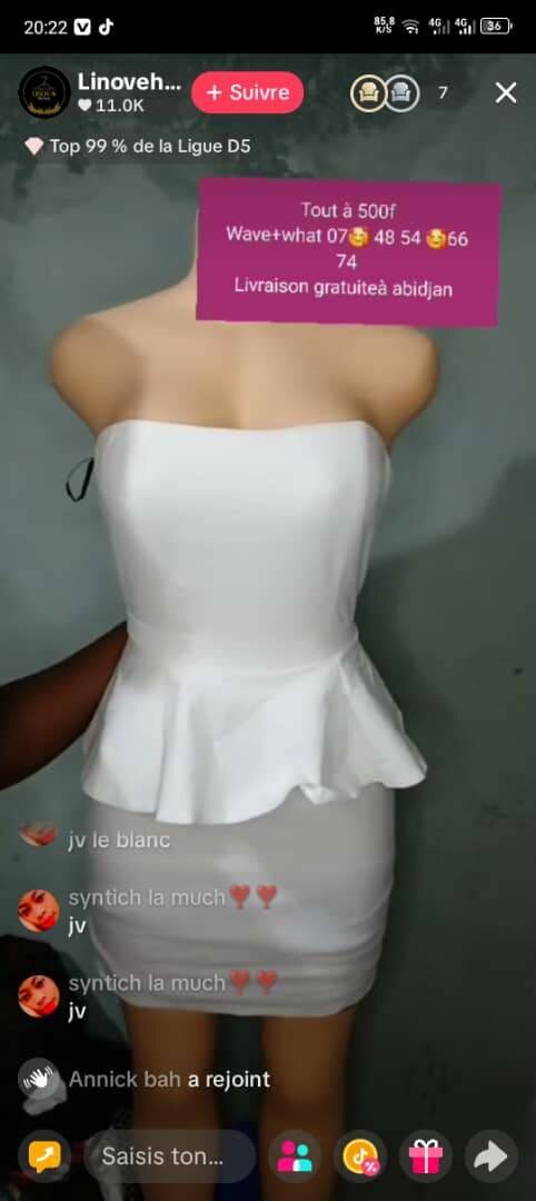 Robe élégante noire