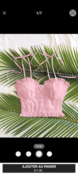 Top en dentelle (avec caleçon)