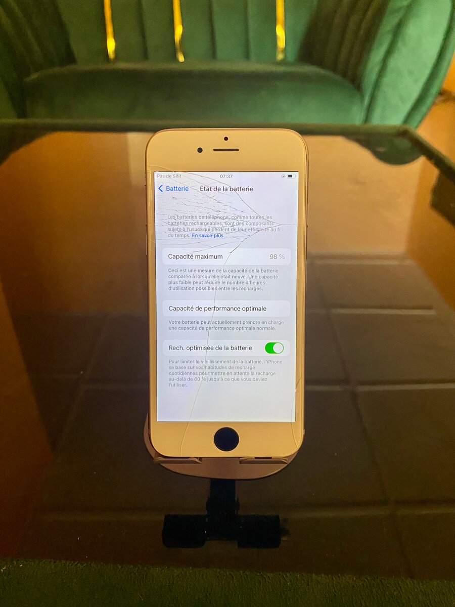 iPhone 6S 128Go écran fissuré