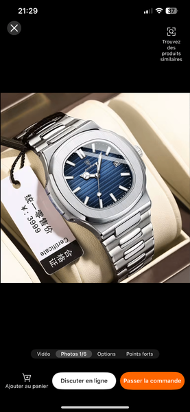 Montre en Acier POEDAGAR