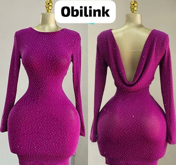Robe moulante strass élégante