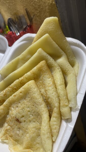 Crêpes fraîches et savoureuses