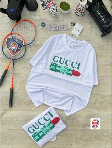 T-shirt Gucci Lipstick Blanc