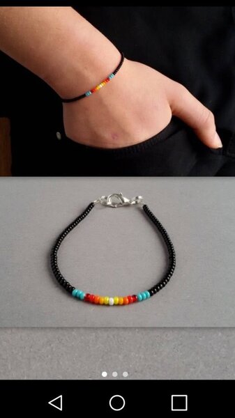 Collier et Bracelet Perlé Arc-en-Ciel