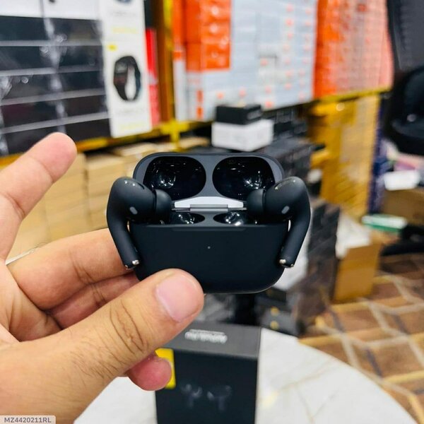 Black long lasting battery  with fast charge Air buds