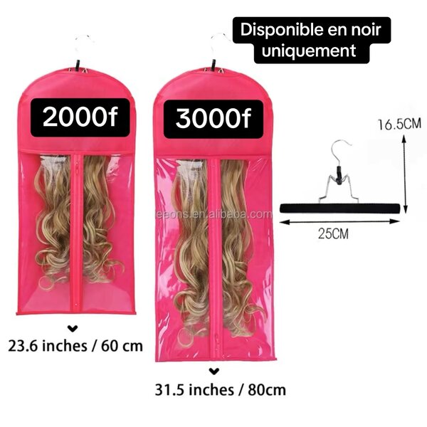 Sac de rangement pour perruque