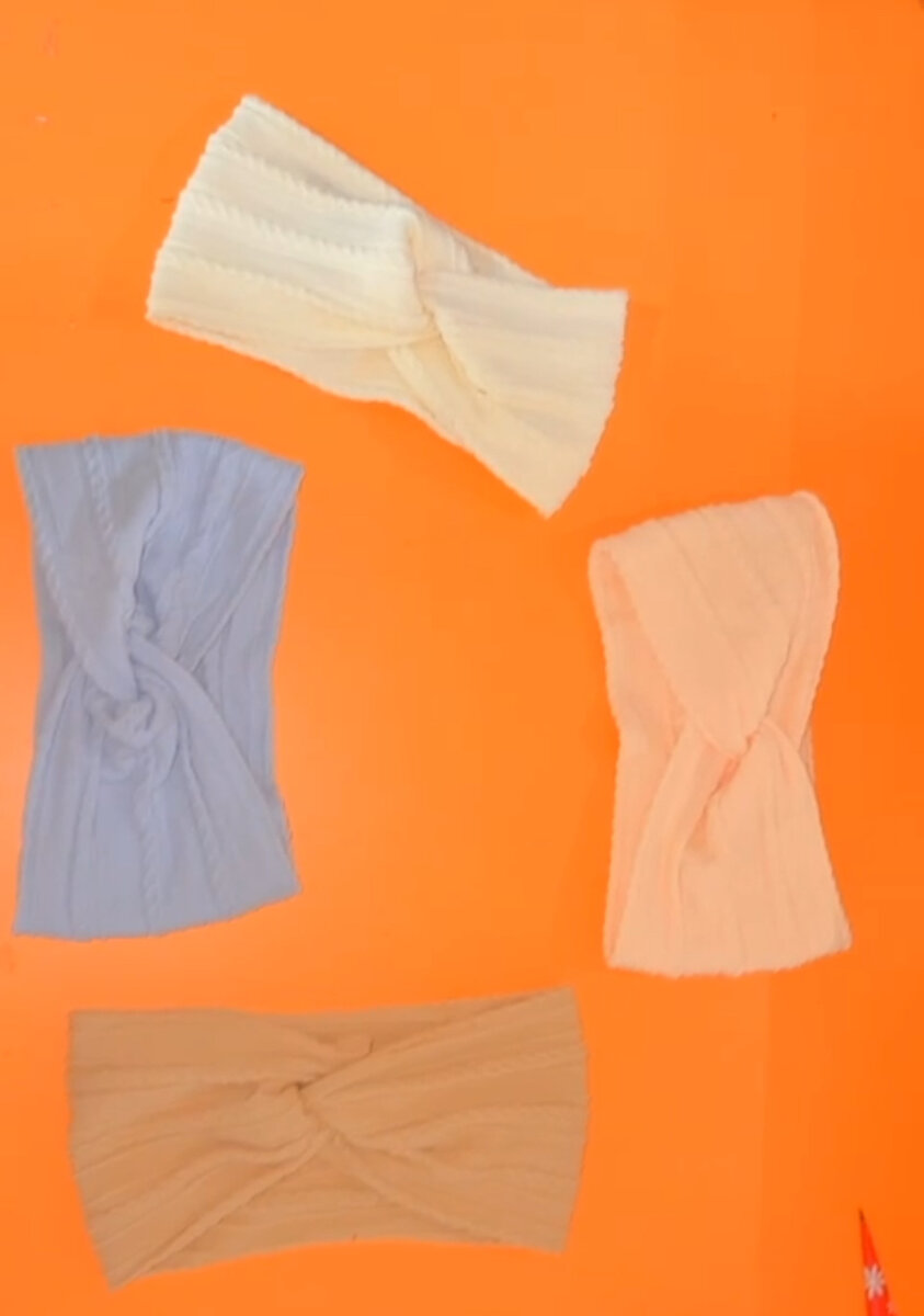 Bandeaux colorés en tissu pour cheveux