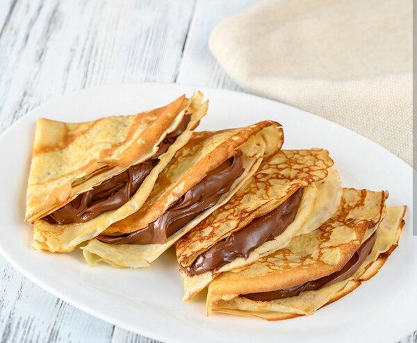 4 crépes avec Nutella