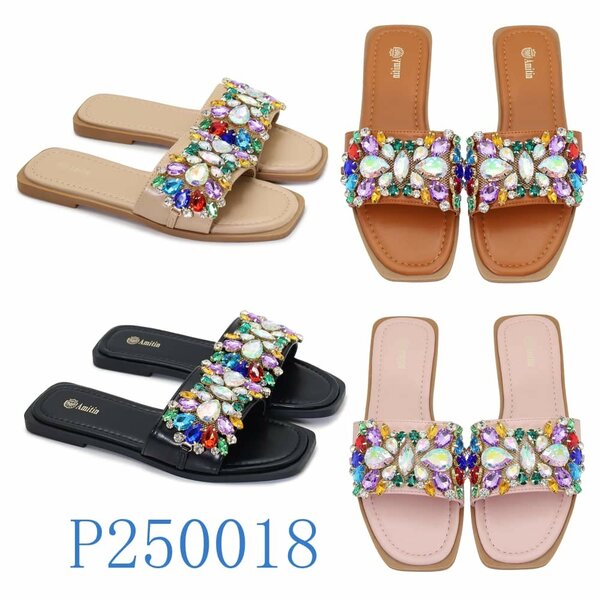 Sandales Femmes Été Strass