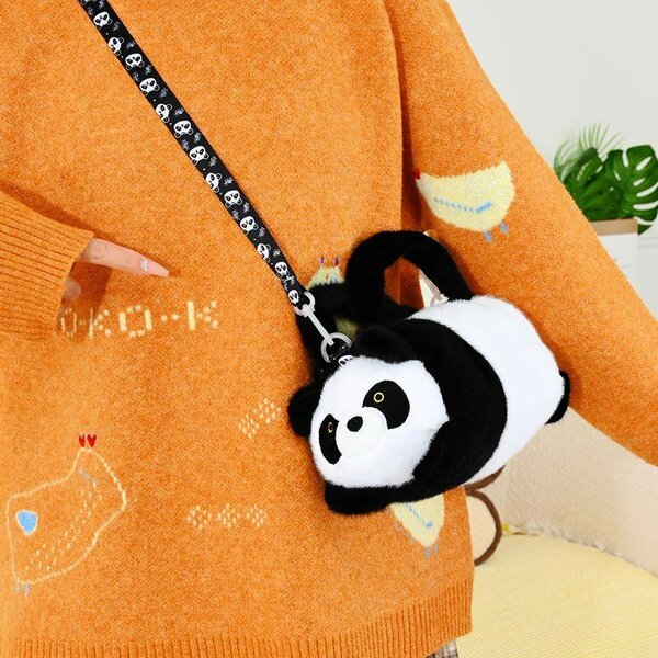 Sac bandoulière panda moelleux
