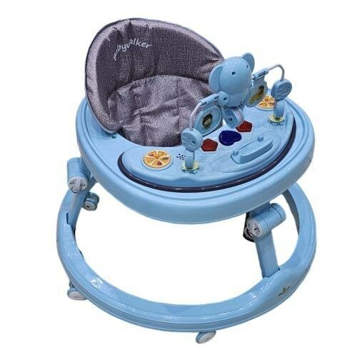 Trottinette bébé bleu Design ludique avec jouets interactifs