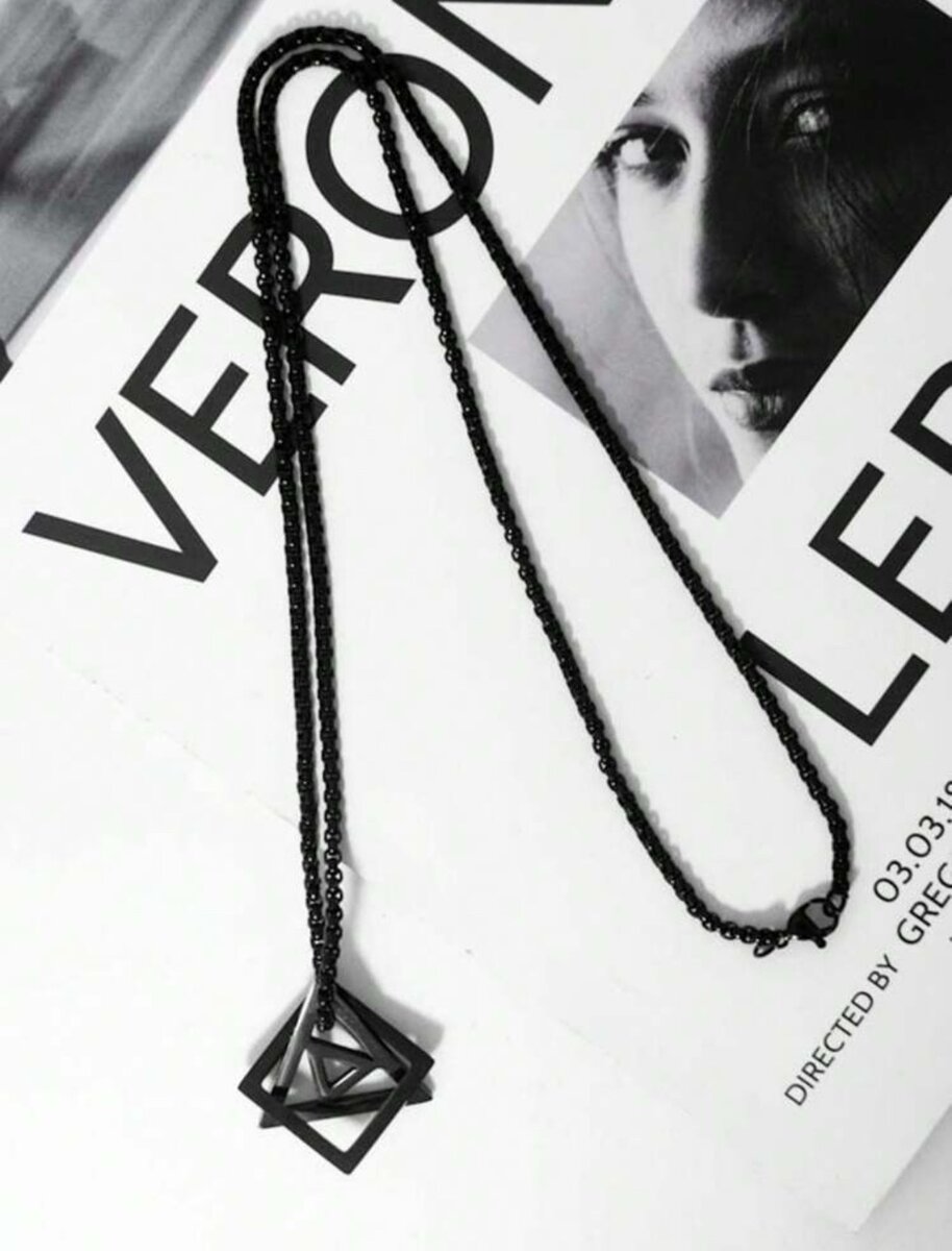 Black Stainless Steel Necklace