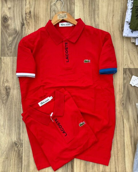 Polo rouge classique homme