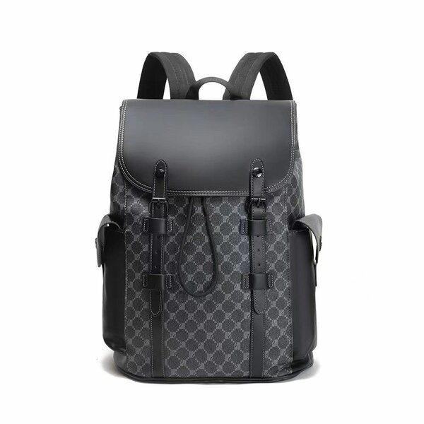 Sac à dos élégant en cuir tressé