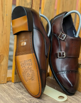 Franco Banetti leather(monk strap )formal shoes.
