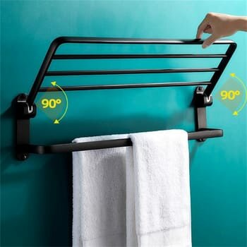 Étagère de douche en inox noir