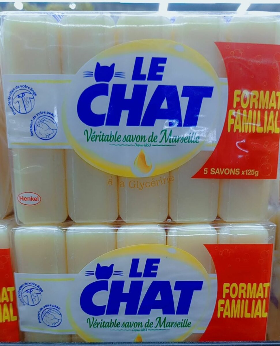 Savon Le Chat Marseille 5x125g