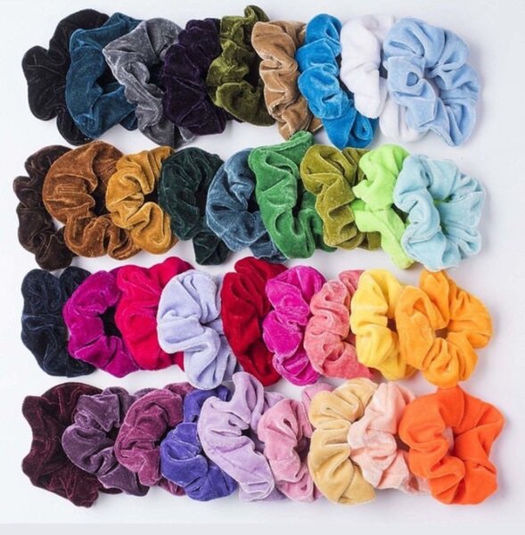Velvet scrunchie