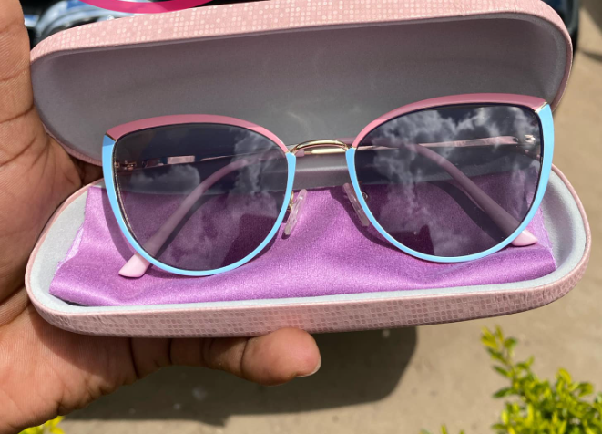 Sunglasses with black frames