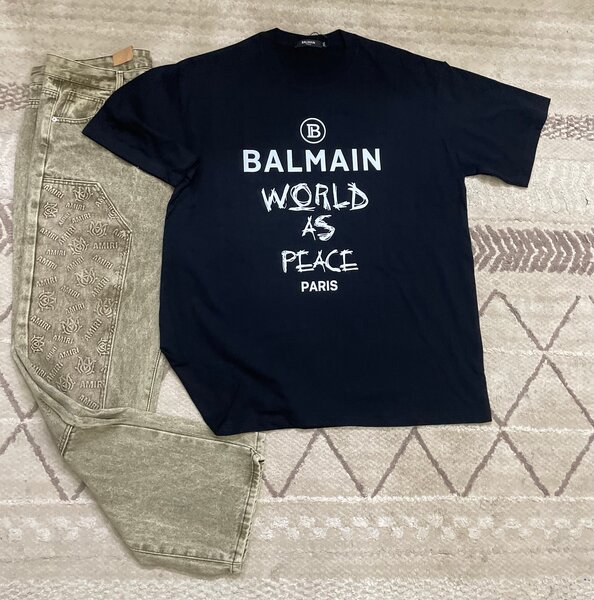 T-shirt Balmain noire et Cargo