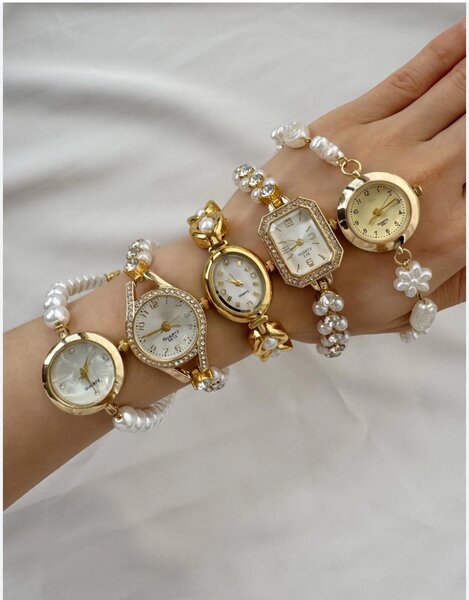 Montres Élégantes en Perles