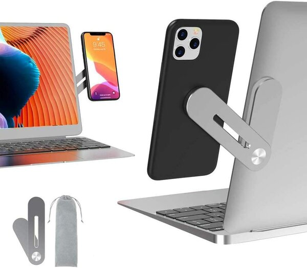 Laptop-to-phone stand