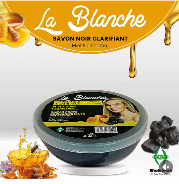 Savon Noir Clarifiant Miel & Charbon