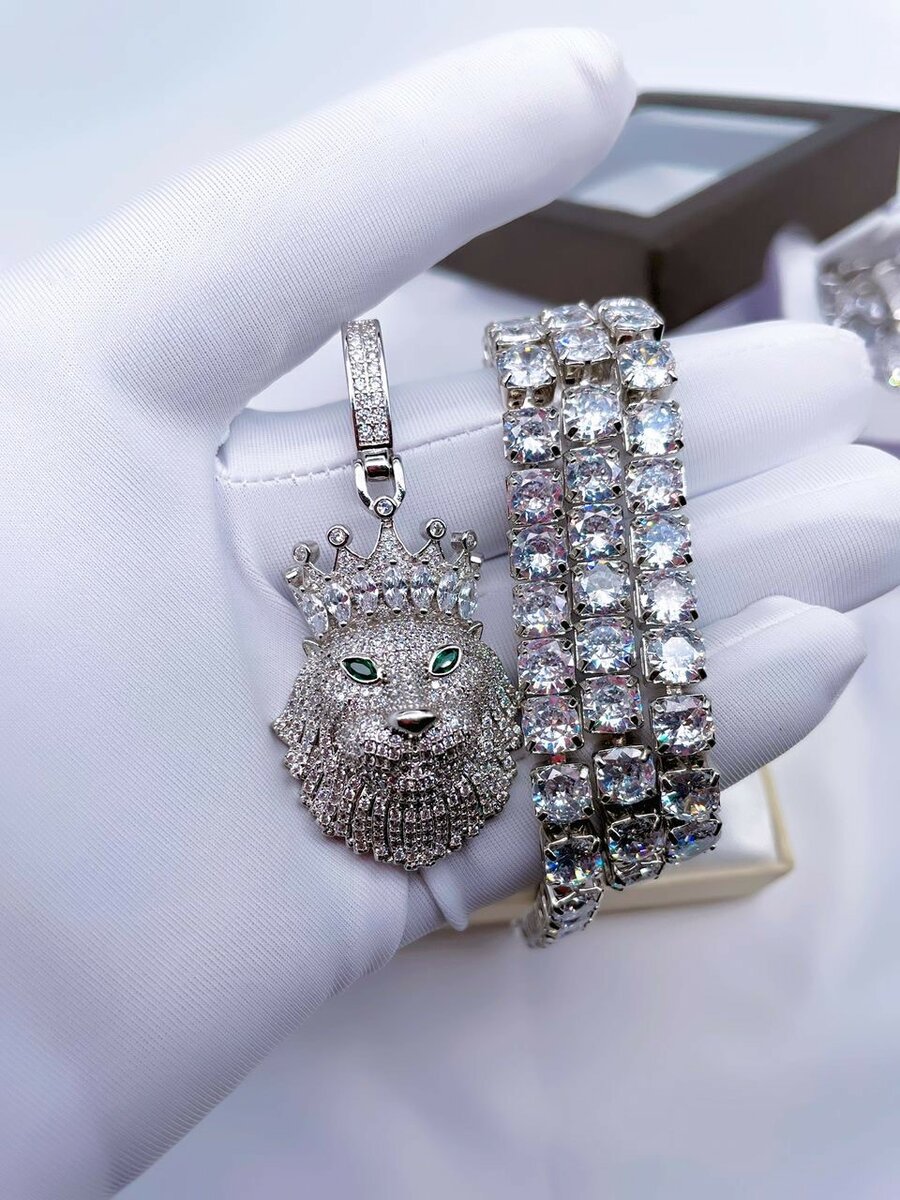 Iced out Diamond Zirconium Neckpiece chain