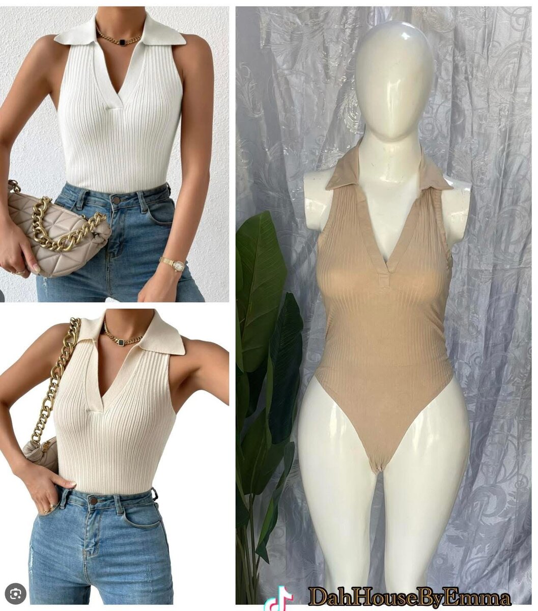 Body féminin sans manches