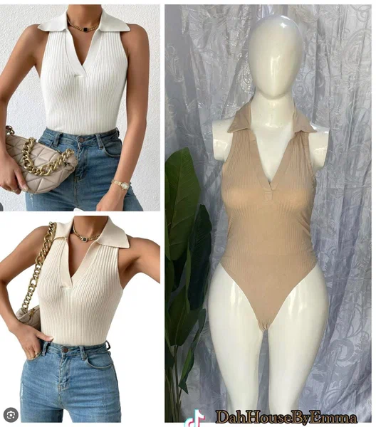 Body féminin sans manches