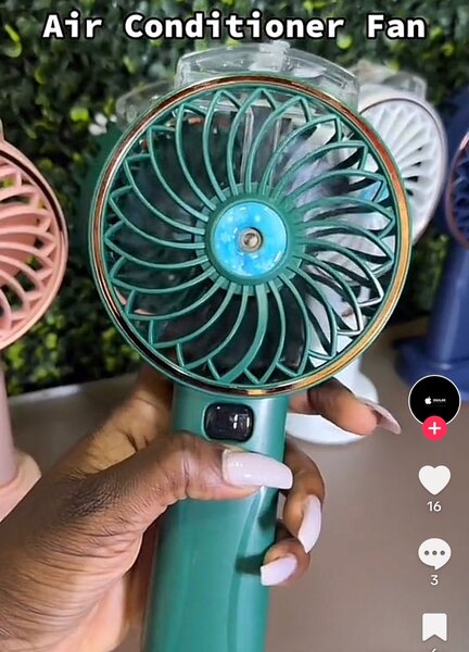Portable air conditioner fan