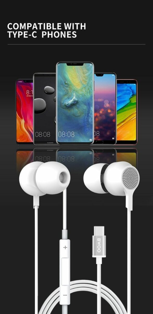 Écouteur filaire stéréo BWOO HF157