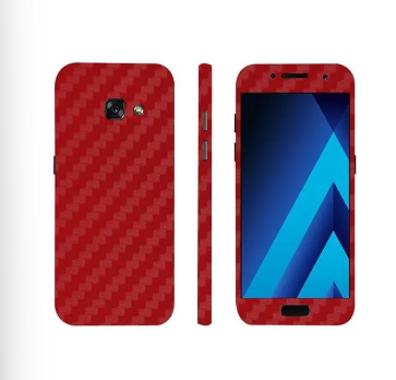 Samsung Galaxy A3 2017 Red Carbon Fiber Texture Mobile Skin
